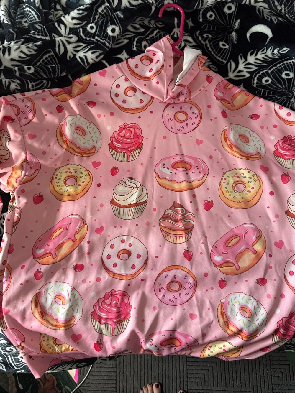 Kids Donut & Cupcake Pink Pajama Top